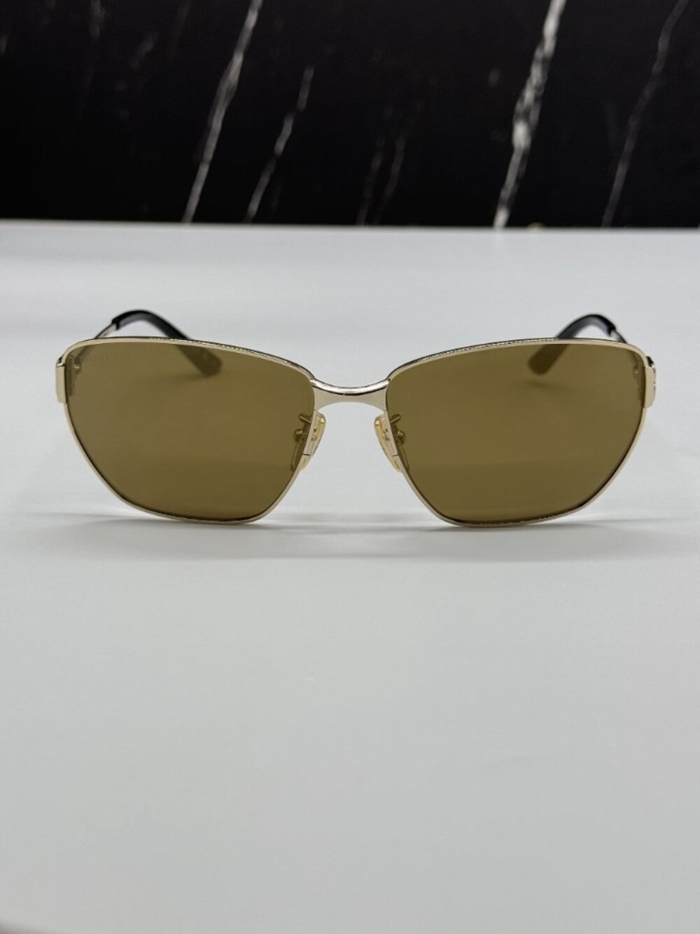 NEW BALENCIAGA BB0337SK 003 GOLD WOMEN SUNGLASSES BALENCIAGA EYEWEAR - Picture 3 of 8